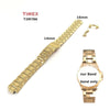 Timex Ersatzarmband T2M786 Sport Chic Damen - Ersatzband 16mm Edelstahl gold