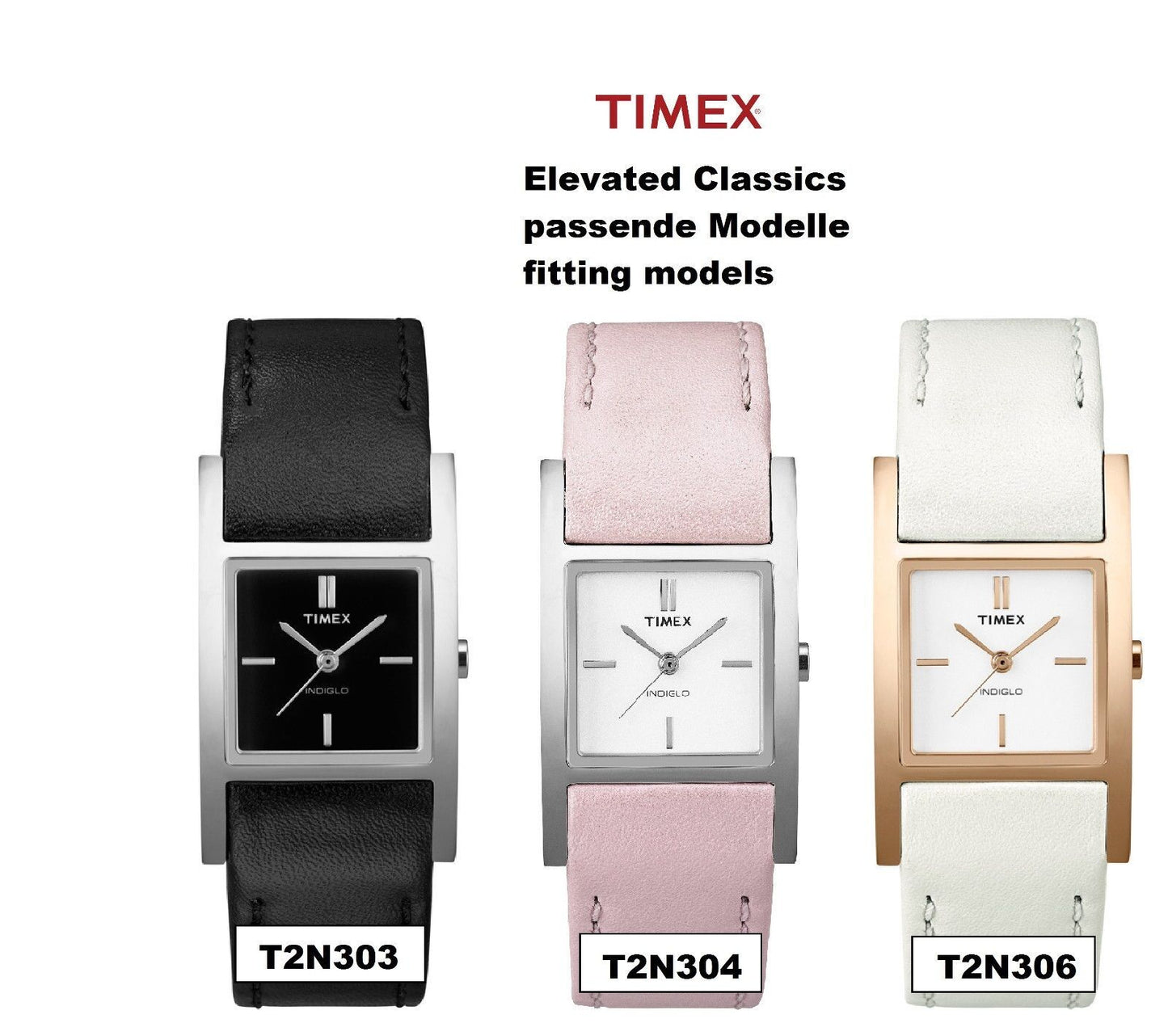 Timex Ersatzarmband T2N303 Elevated Classic - T2N306 T2N304 T2J911 T2J921 T2J931