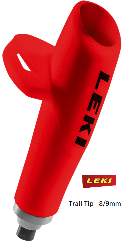 LEKI Trail Tip rot (1 Paar) - zum Auswechseln mit Anleitung