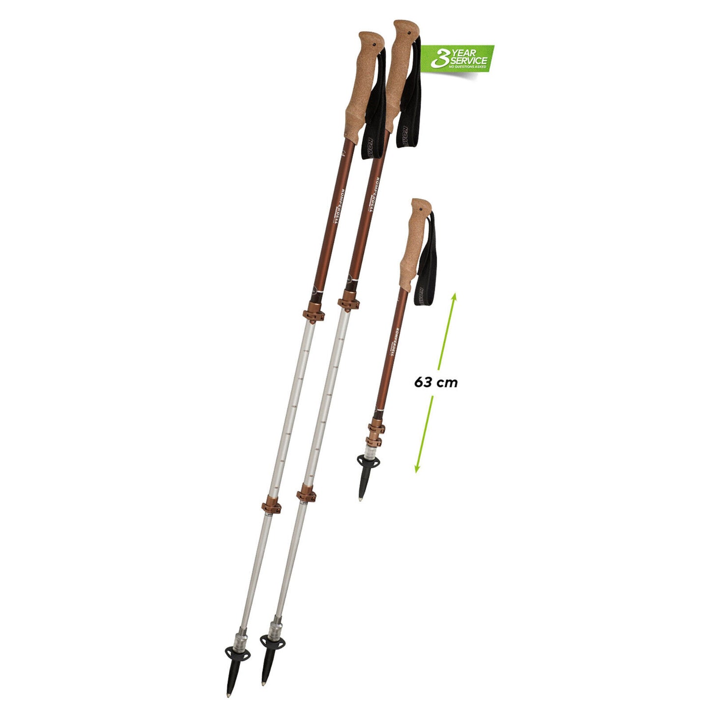 Komperdell Shockmaster Cork PL Compact  Trekkingstöcke Wanderstöcke Tourenstöcke
