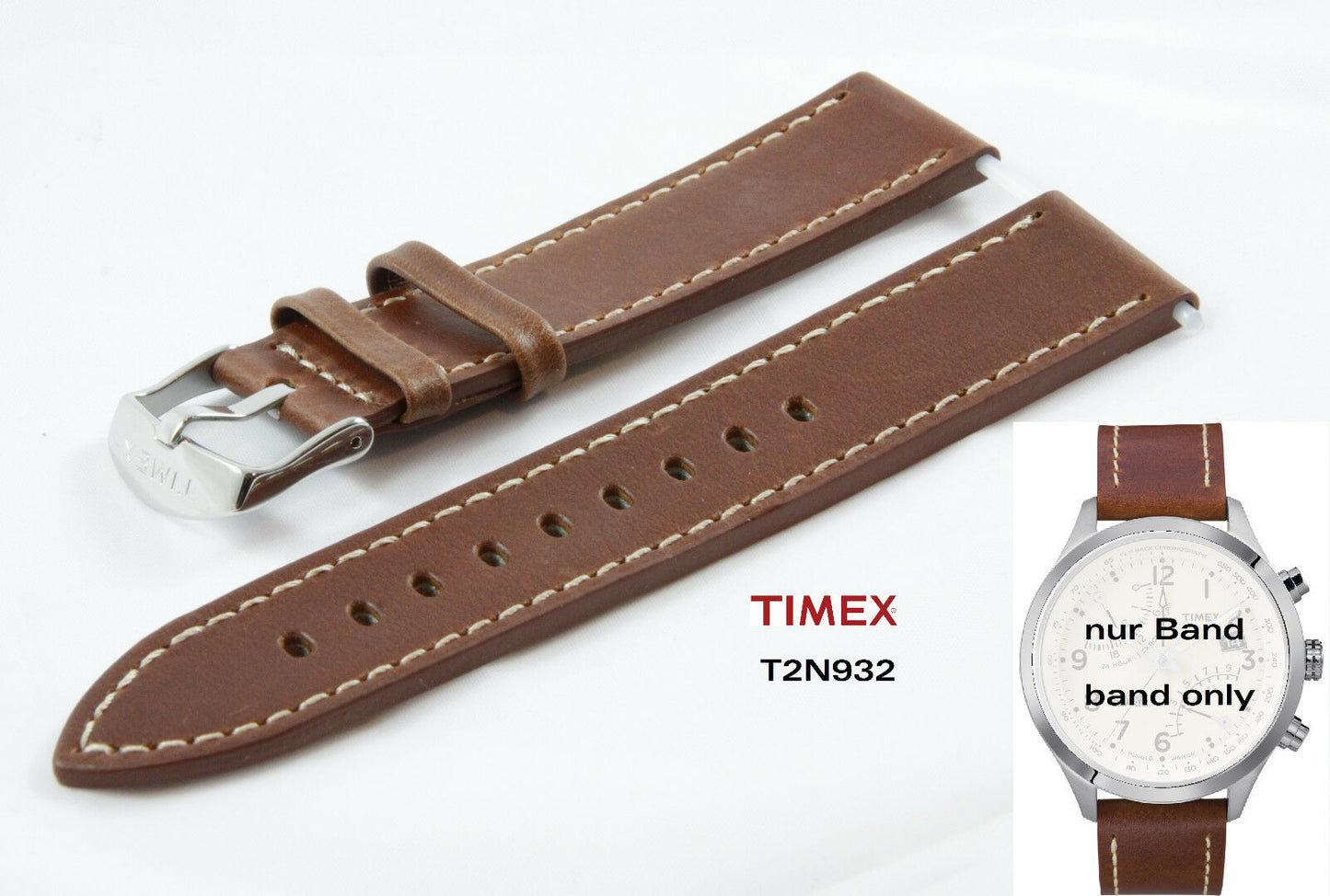 Timex Ersatzarmband T2N932 - IQ-Serie Fly Back Chronograph passt: T2N700 T2N931