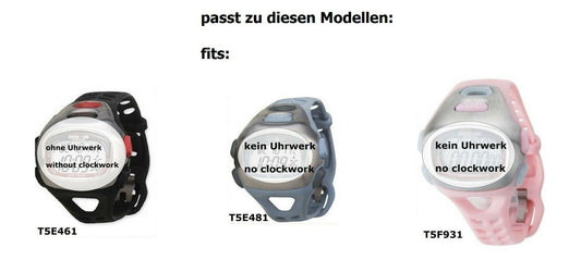 Timex Ersatzband T5F931 IronMan 75 lap OVA Damen Gehäuse komplett T5E461 T5E481