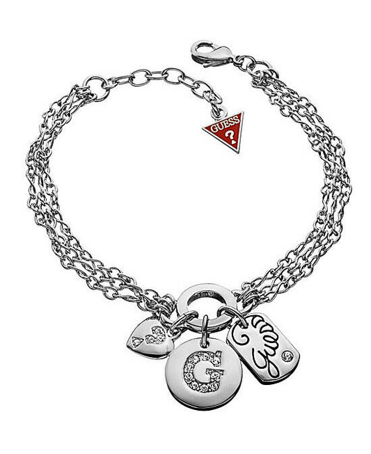 GUESS Armkette Armband Handkette UBB31007 versilbert