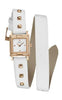 GUESS W85123L2 Wrap N Roll Damenuhr Lederband weiß