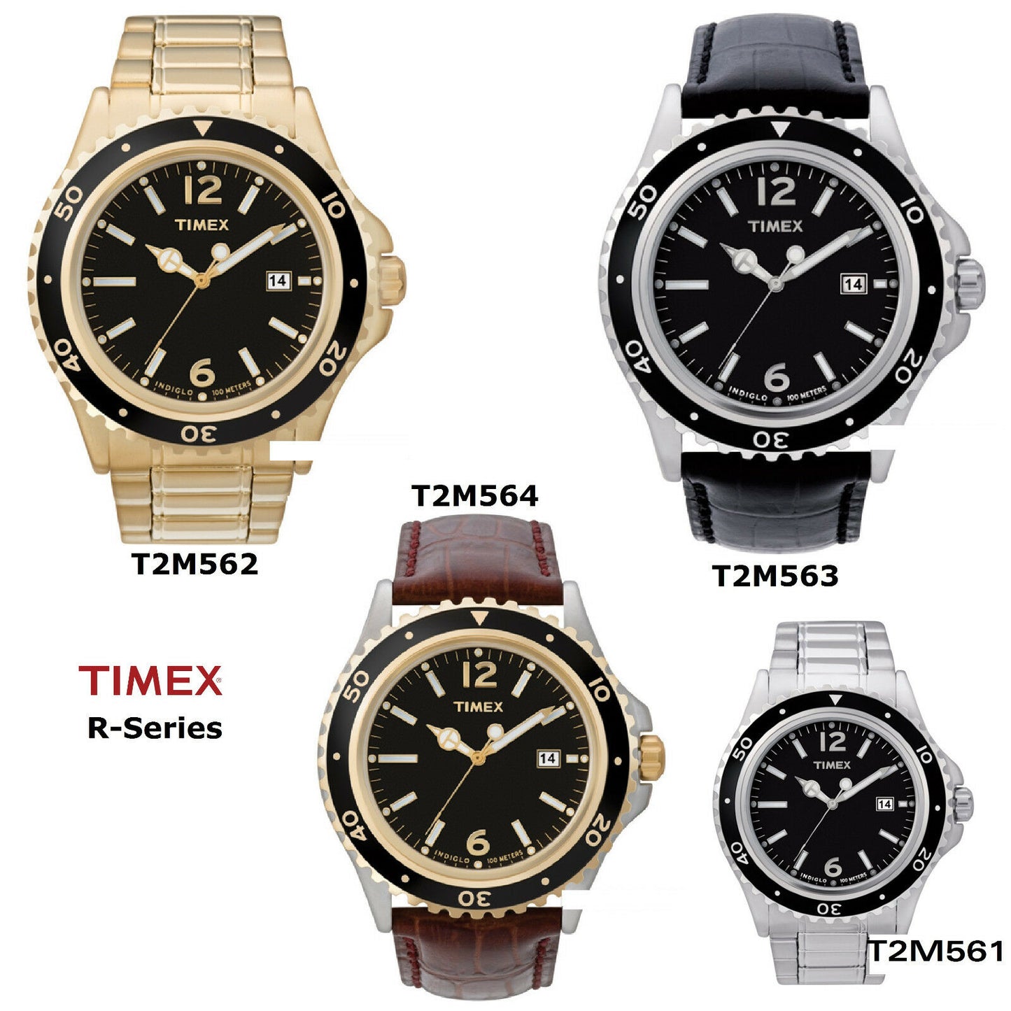 Timex Ersatzarmband T2M563 R Series Sport Style - Universal 22mm - T2M561 T2M562