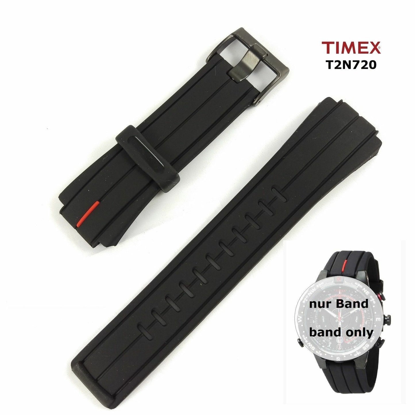 Timex Ersatzarmband T2N720 (T45581) passt T2N723 T49861 T2P140 T2N740 T2N721 etc