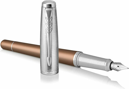 Parker Urban Premium Orange Fountain Pen - Füllfederhalter M + 2x Patrone blau