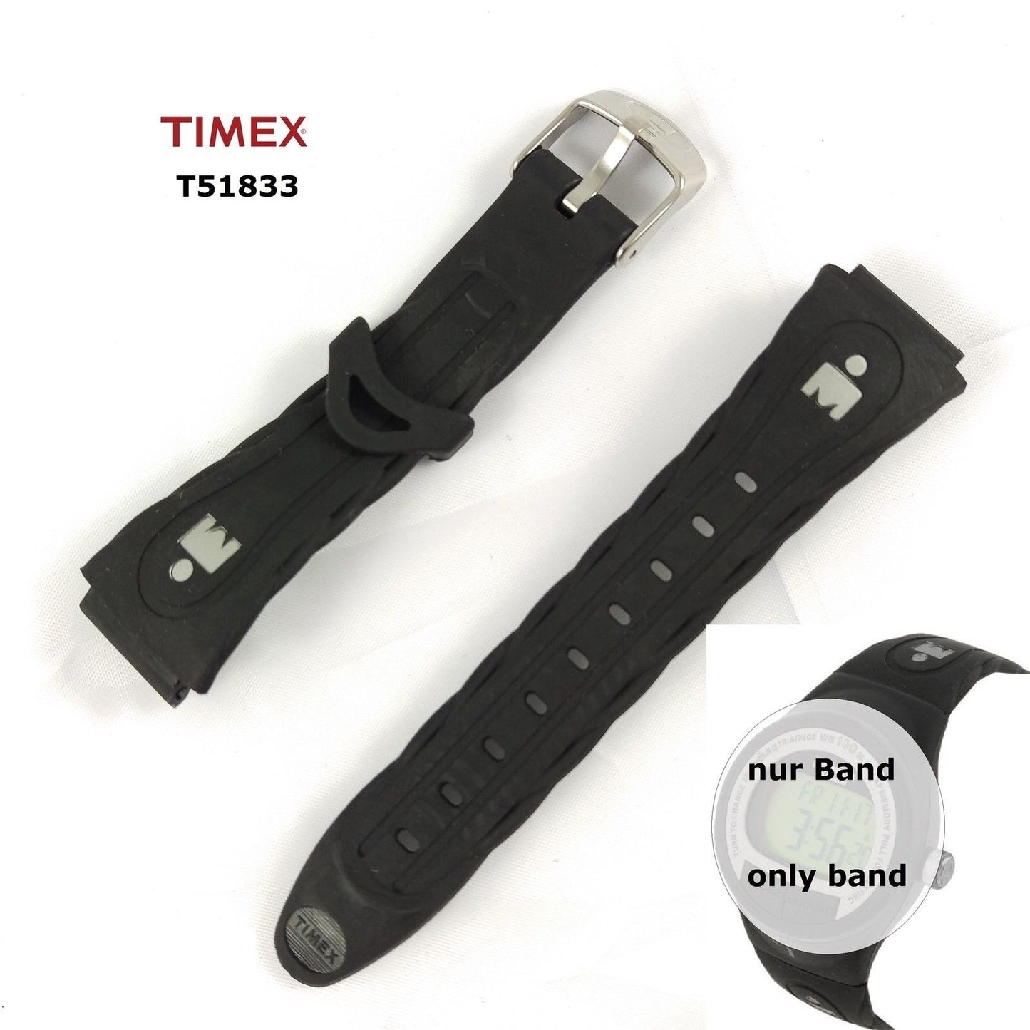Timex Ersatzarmband für T51833 IronMan Triathlon 50 lap - Damen - 13/16/22 mm