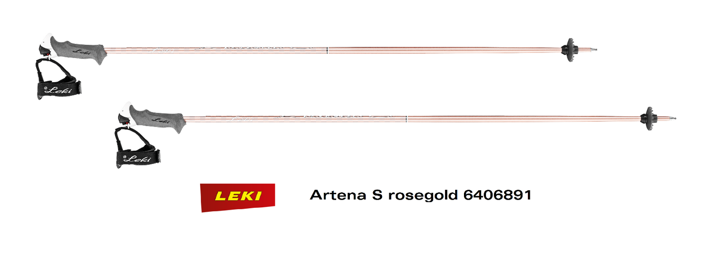 LEKI Artena S Lady Skistock 6406891 Alpin Ski Stöcke rosegold - Längenauswahl