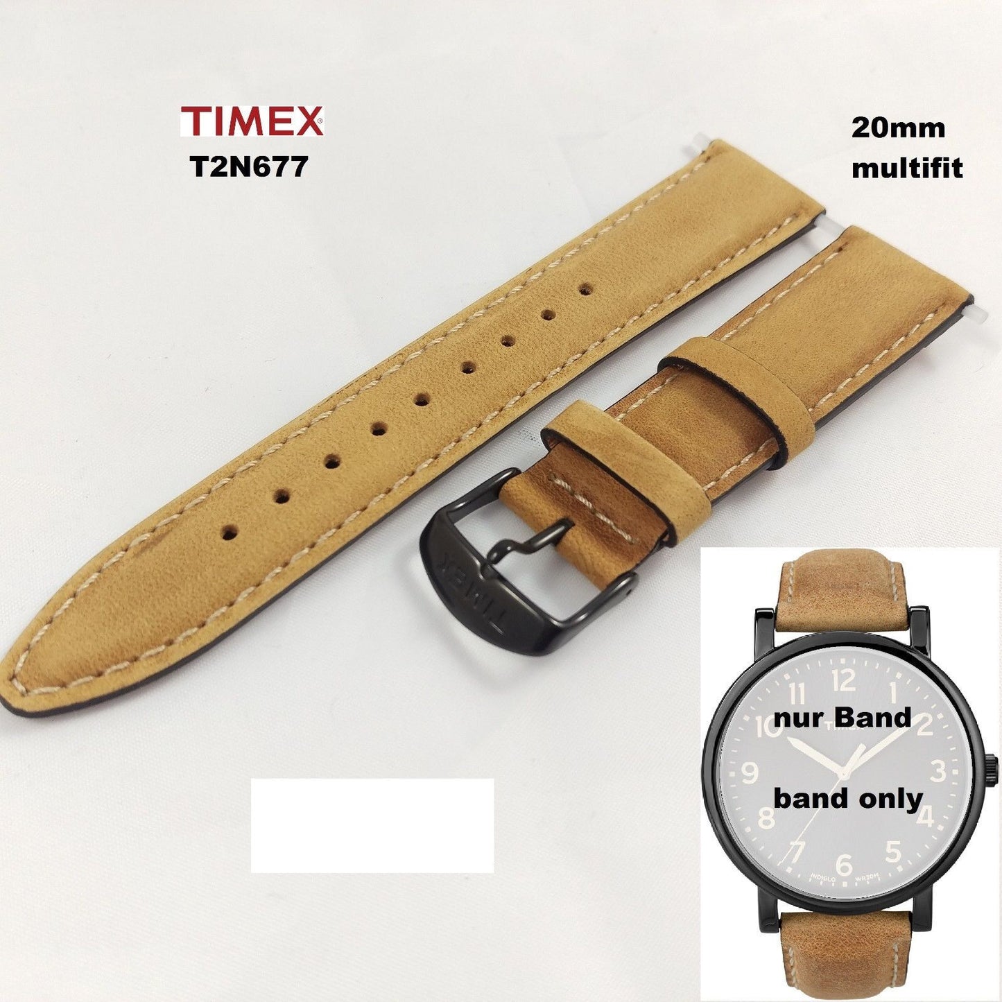 Timex Ersatzarmband T2N677 Easy Reader Originals - 20mm Ersatzband - universal