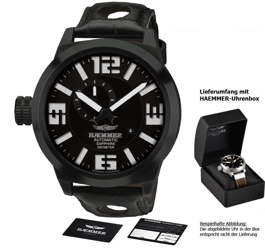 HAEMMER DINOLA HM-04 Herrenuhr Mechanica Limited Edition (50mm Gehäuse)
