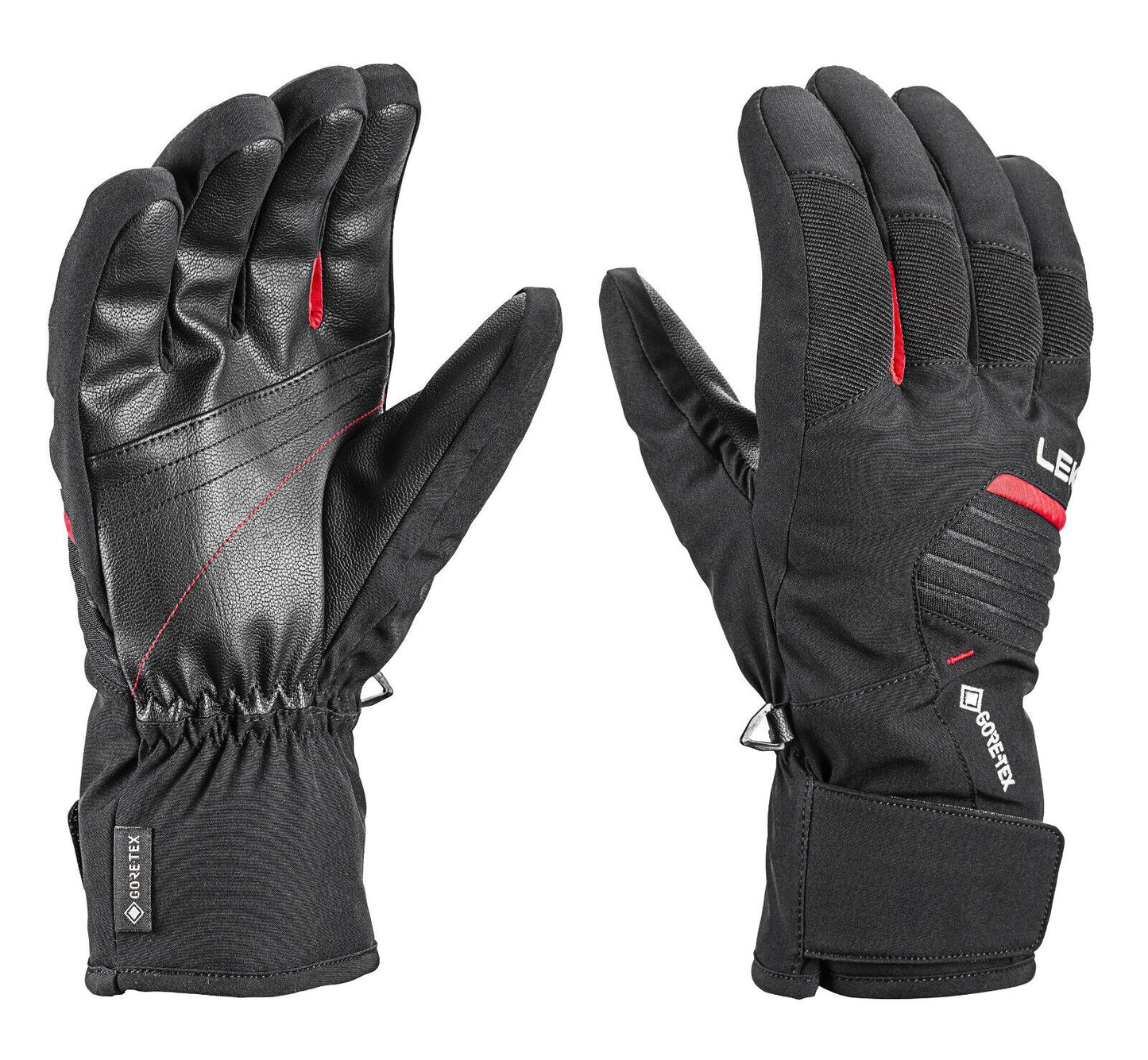 Leki Vision GTX - Skihandschuhe - Gore Tex - wasserdicht - 653808302 - black/red