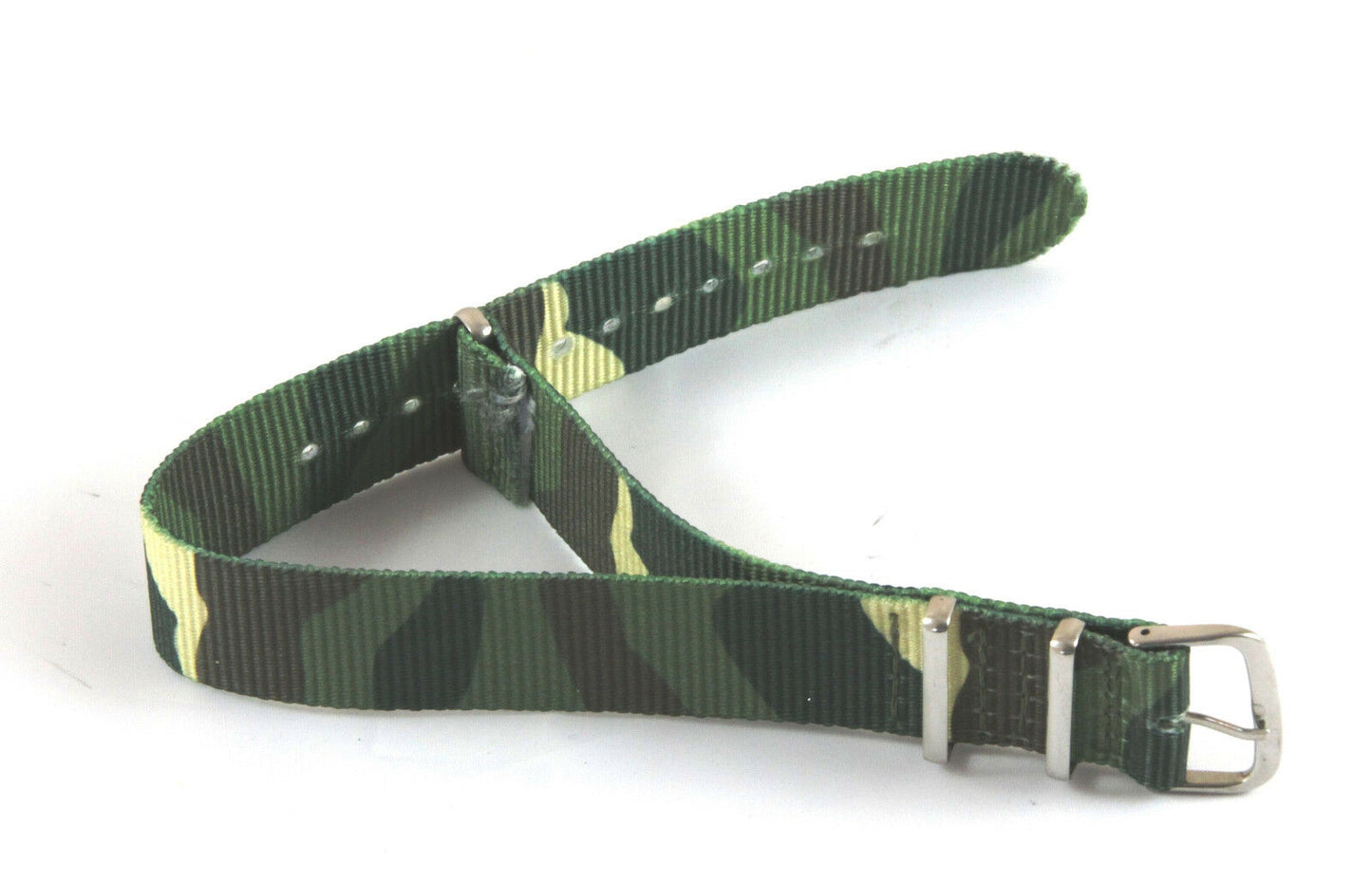 Textil Ersatzband Uhrenarmband Durchzugsband camouflage Nylon - 18mm, 20mm, 22mm
