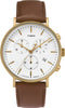 TIMEX Fairfield TW2T32300 Chronograph Herren - Edelstahl goldfarben