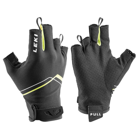 LEKI Multi Breeze Short - Freizeit-, Walking & Skating Handschuhe - schwarz/gelb