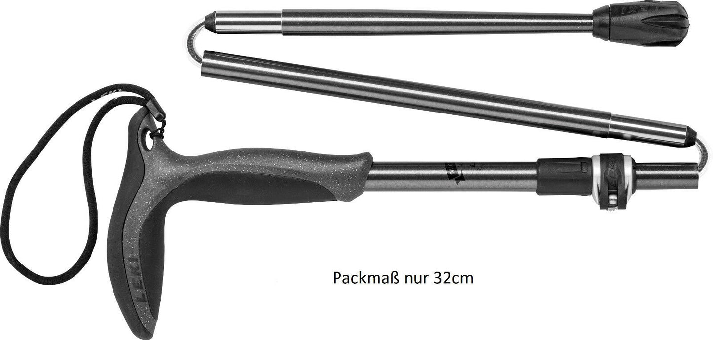 LEKI Micro City Vario Wanderfreund Speed Lock 2 - Wanderstock - Packmaß nur 32cm
