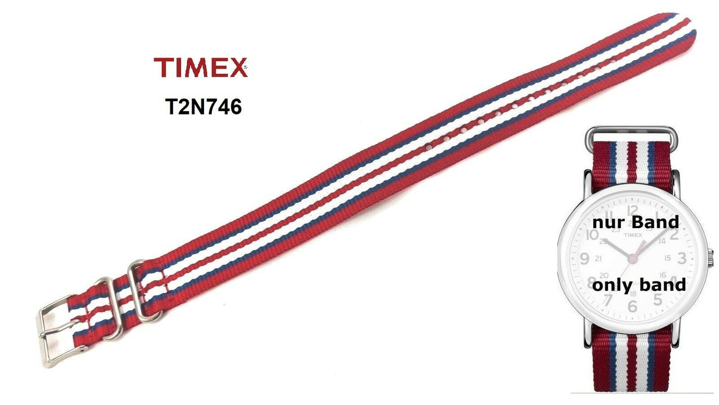 Timex Ersatzarmband für T2N746 - Textilband - für Timex Weekender Modelle 20mm