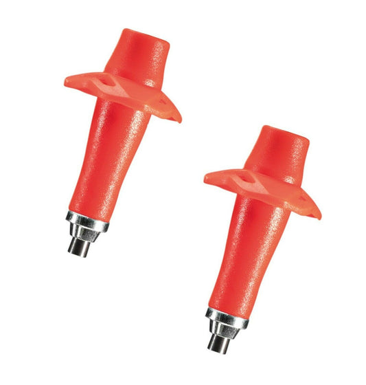 LEKI Trailrunning Tip XT (1 Paar) - neonrot - zum Auswechseln mit Anleitung