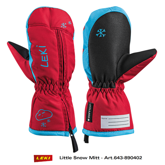 LEKI Little Snow Mitt Art. 643890402 - Kinder Ski Handschuhe Fäustlinge mit RV