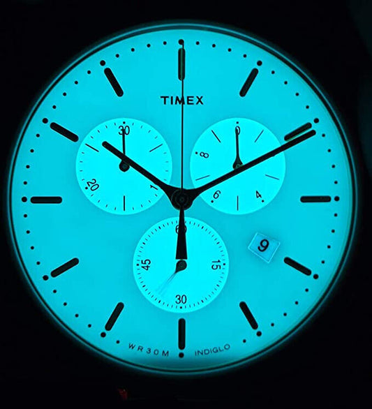 TIMEX Fairfield TW2T32500 Chronograph Herren - Edelstahl - Lederband -  ⌀41mm