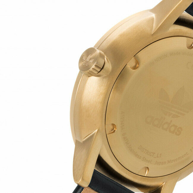 Adidas Originals District L1 - Uhr - Art. Z08-510 - Lederband 20mm - Ø 40mm