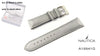 Nautica Ersatzband A15541G - Uhrenarmband PU silber - 22mm Band 15541