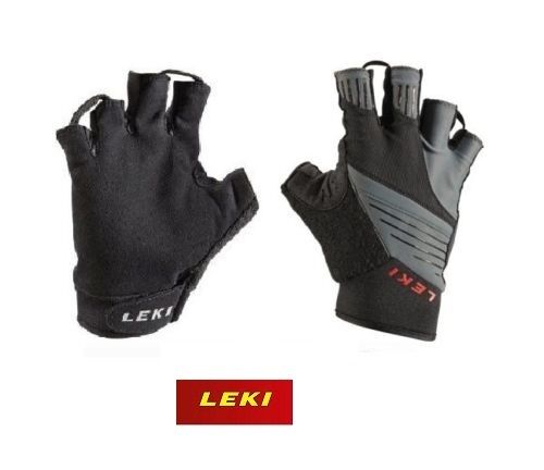 LEKI Master Short - Nordic Walking Handschuh - grau - Trekking Biking Skating