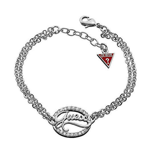GUESS Armkette Handkette Armband UBB12904 versilbert