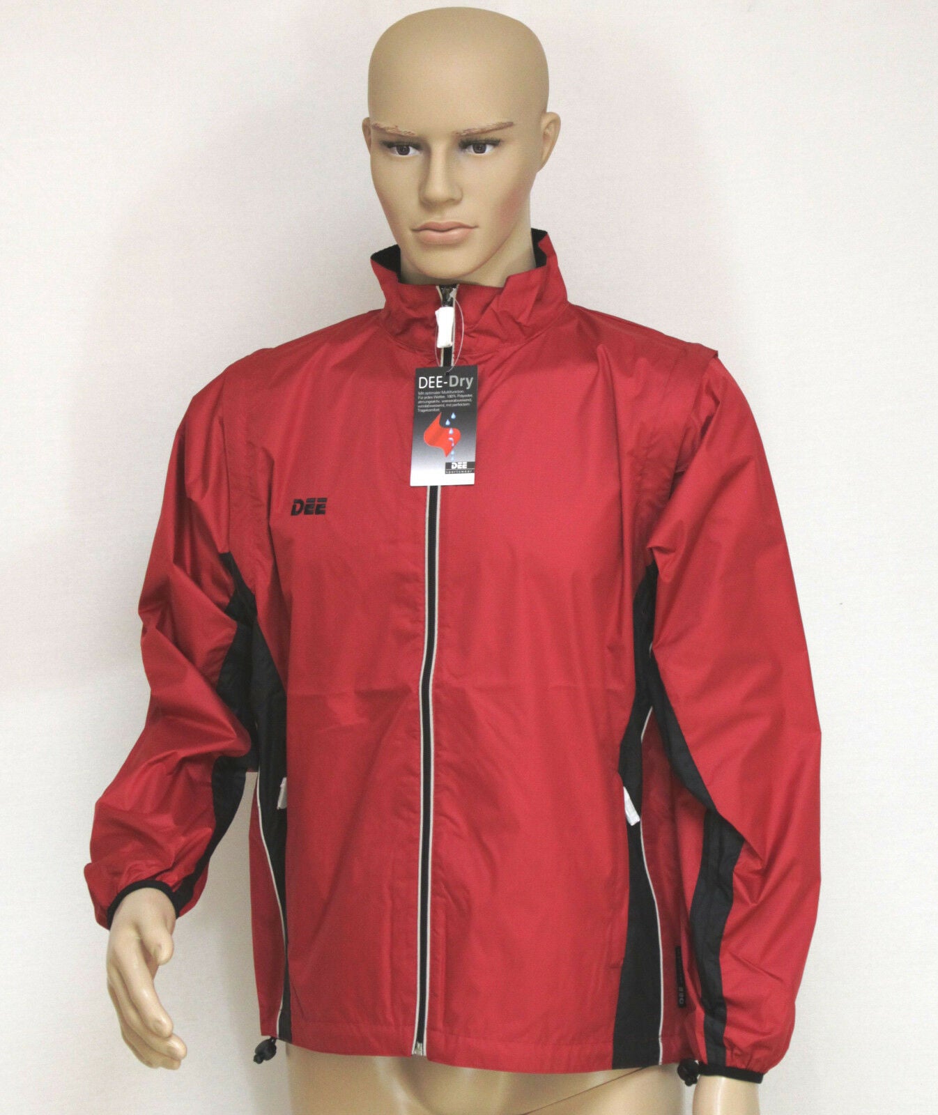 DEE Laufjacke mit abnehmbaren Ärmeln - wasserabweisend & winddicht - unisex