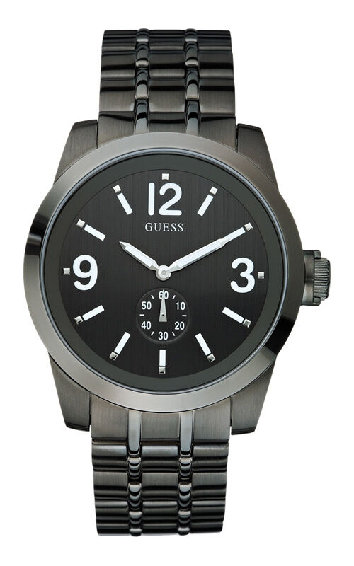 GUESS W17536G1 ZOOM Herrenuhr Edelstahlband gunmetal
