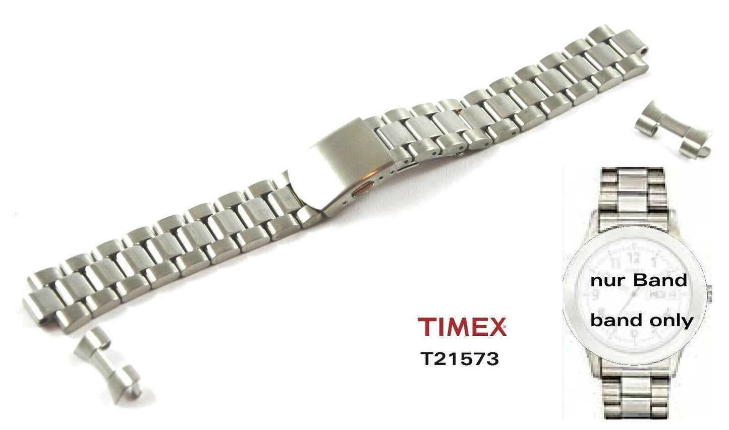 Timex Ersatzarmband T21573 Classic Casual Indi - Edelstahl Ersatzband 18mm