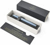 Parker IM Premium Blue Chrome Trim Fountain Pen Füllfederhalter M, 2x Tinte blau
