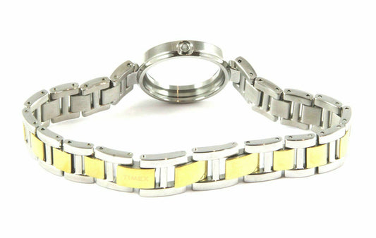 Timex T2N454 Ersatzband mit Gehäuse komplett - Ersatzband Edelstahl Uhrengehäuse