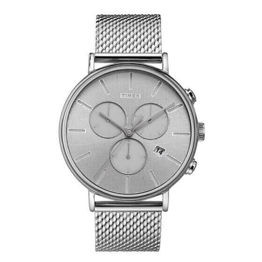 TIMEX Weekender Fairfield TW2R97900 Chronograph - Edelstahl - Meshband Milanaise