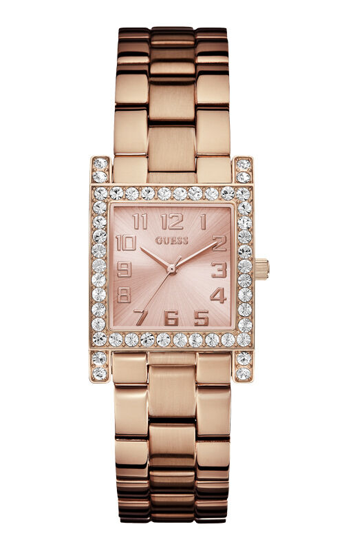GUESS W0128L3 STYLIST Damenuhr - Lünette mit Kristallen