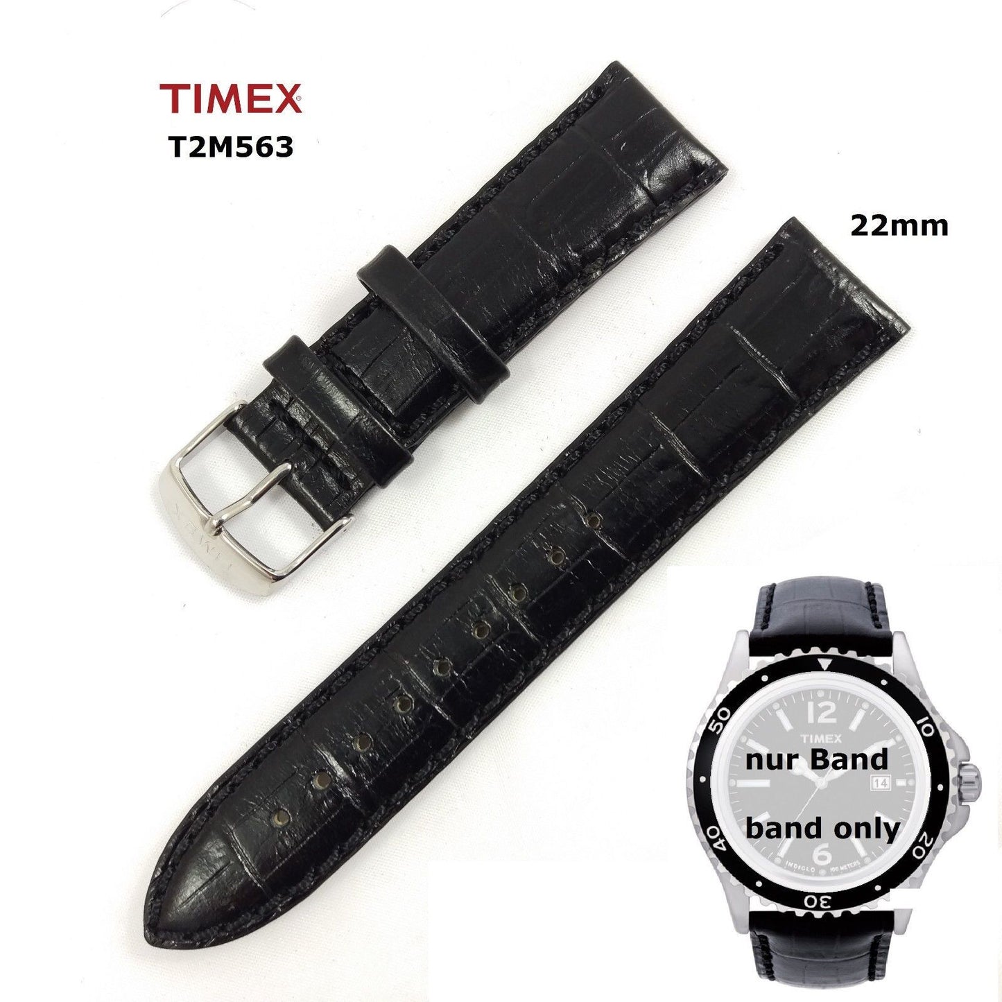 Timex Ersatzarmband T2M563 R Series Sport Style - Universal 22mm - T2M561 T2M562