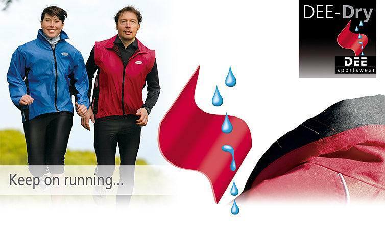 DEE Laufjacke mit abnehmbaren Ärmeln - wasserabweisend & winddicht - unisex