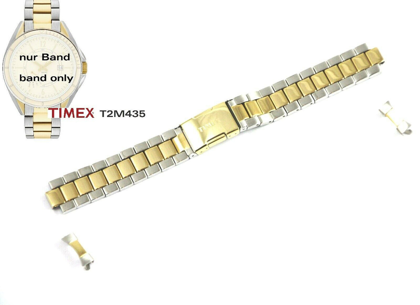 Timex Ersatzarmband für T2M435 Retrograde Damenuhr - Ersatzband - T2M432 T2M434