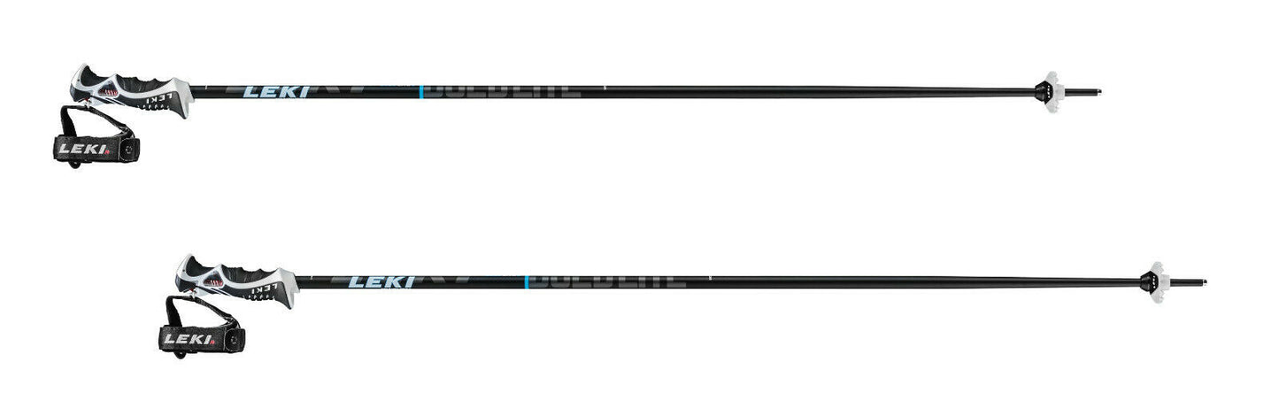 LEKI Bold Lite S Skistöcke 65067432 Alpin Ski Stöcke - Fixlänge von 110 - 135cm blau-schwarz