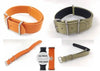 Nautica Ersatzband 10020G in orange oder 10021G in khaki - Uhrenarmband - 20 mm