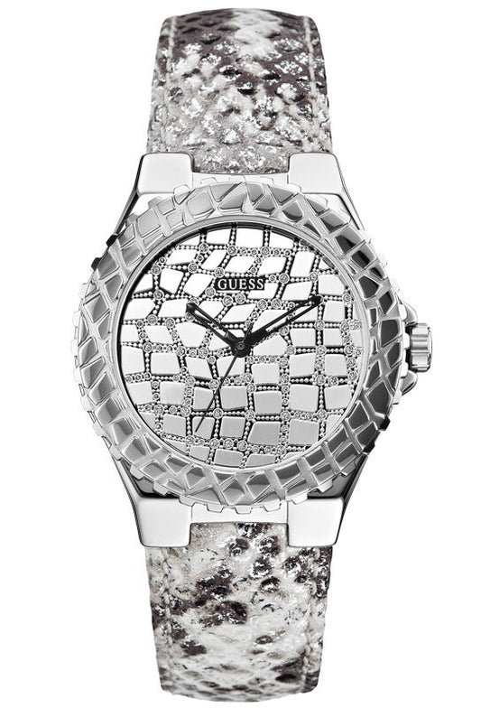 GUESS W0227L1 Damenuhr Untamed - Edelstahlgehäuse silber poliert