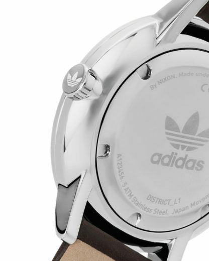 Adidas Originals District L1 - Uhr - Art. Z08-2920 - Lederband 20mm - Ø 40mm