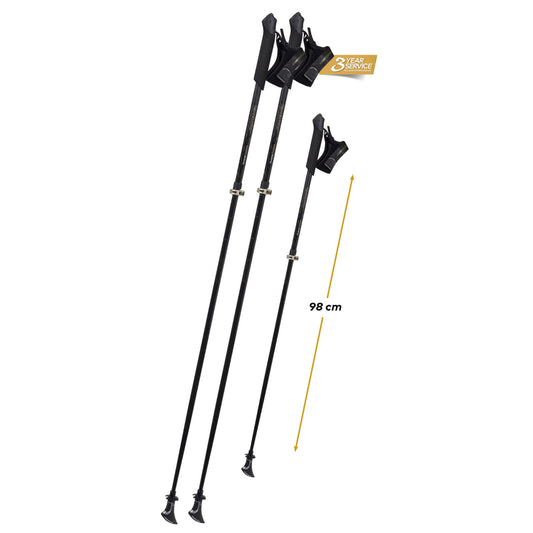 Komperdell Nordic Walking Stöcke - Poniente Powerlock Carbon Vario - 105-125cm