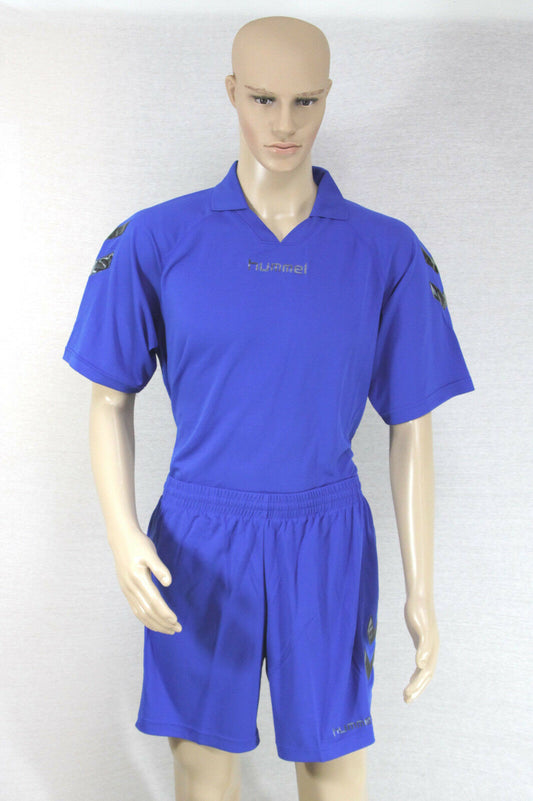 Hummel Trikot Set Fußball 12-teilig - Trikot Hose Stutzen - 100% Polyester blau