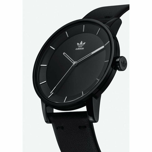 Adidas Originals District L1 - Uhr - Art. Z08-2345 - Lederband 20mm - Ø 40mm