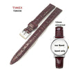 TIMEX Ersatzarmband T2N336 Classic Dress Damen - 12mm universal Ersatzband kroko