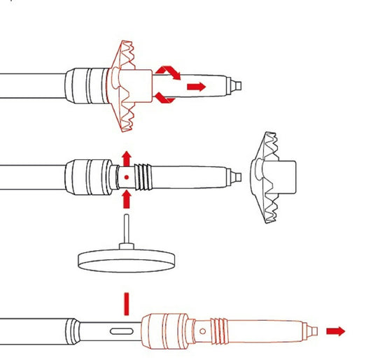 Leki DSS Ersatzspitze Spitzenfederung - für Leki Trekkingstöcke 14mm Unterteil