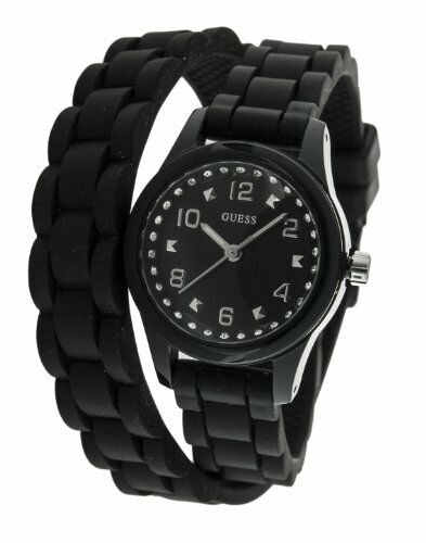 GUESS W65023L2 MICRO MINI Damenuhr schwarz mit Wickelband