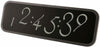 Lexon LCD Wanduhr Tischuhr Script LR134W & LR134N - schwarz & weiß - L: 33,4 cm