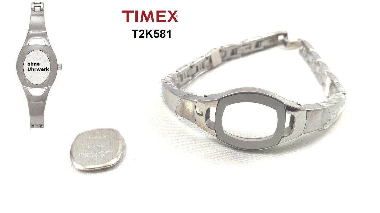 Timex Ersatzarmband für T2K581 Damenuhr - passt auch T2K571 und T2K561